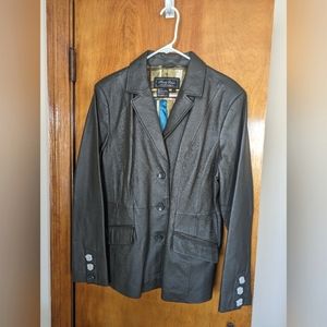 100% Leather Women's Blazer